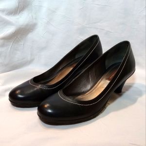 Antonio Melani ELANA Charcoal Leather Women Heel Pump Upper Size 8.5 M